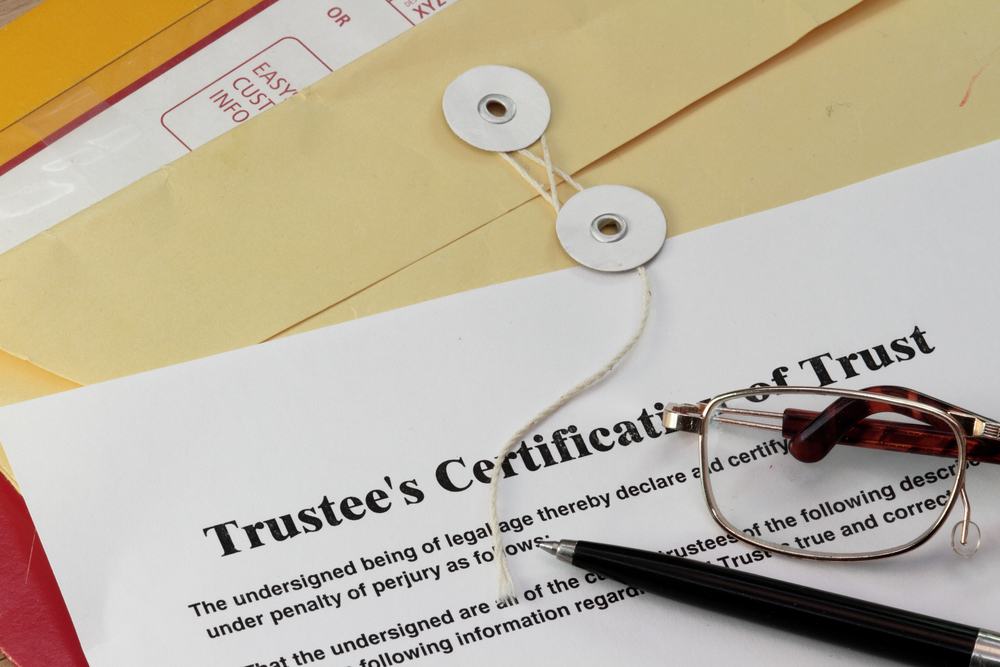 certification of trust